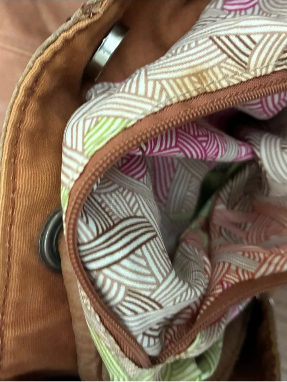 the sak Ventura Convertible Leather Backpack – Striped / Boho